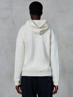 Alpinestars Essentials Ageless Zip Hoodie, back view, Off White, casual streetwear, premium compact fleece, relaxed fit, ribbed cuffs and hem, clean minimalist design