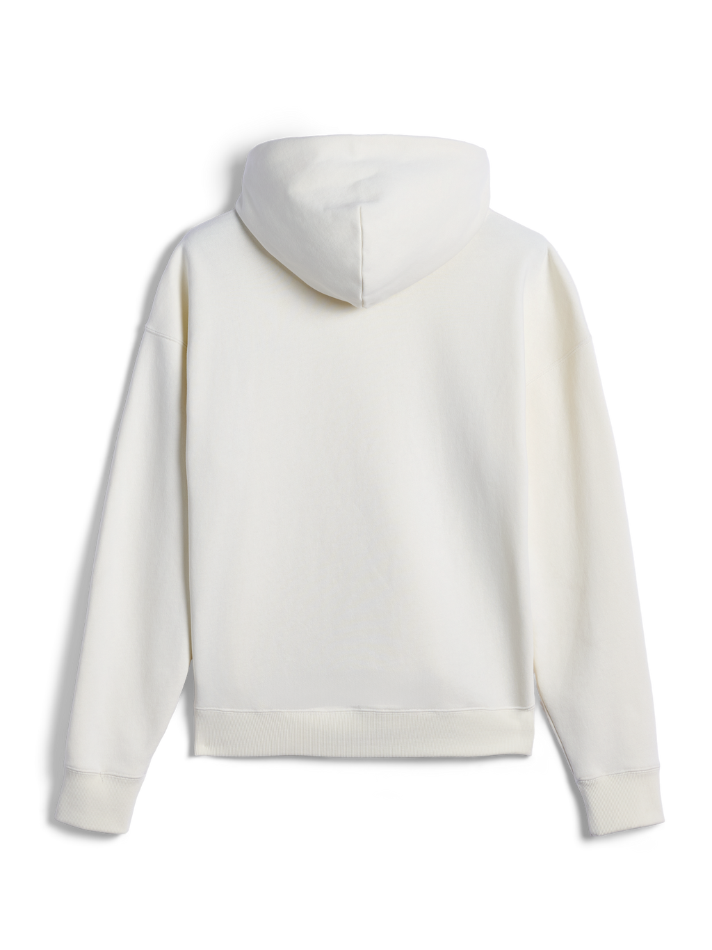 Alpinestars Essentials Ageless Zip Hoodie, back view, off-white, casual fleece streetwear, drawstring hood, long sleeves, clean minimalist design