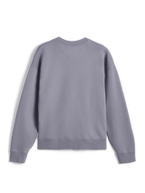 Alpinestars Essentials Ageless Crew, back view, silver crewneck sweatshirt, premium compact fleece, ribbed collar, cuffs and hem, casual off-bike sportswear