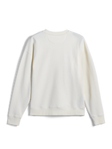 Alpinestars Essentials Ageless Crew, Crewneck Sweatshirt, Off White, Back view showing plain design with ribbed cuffs and hem, casual motorsport-inspired streetwear