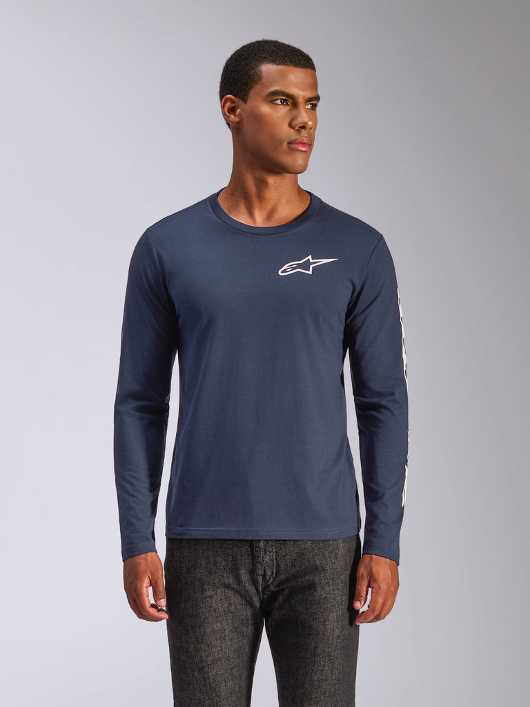 T-Shirt Alpinestars Spiral LS Uomo - Manica Lunga In Cotone, Design Californiano - Foto 3