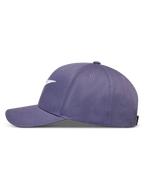 Alpinestars Ageless Snapback Hat in Dusty Purple, featuring a curved bill and structured crown in durable twill fabric.