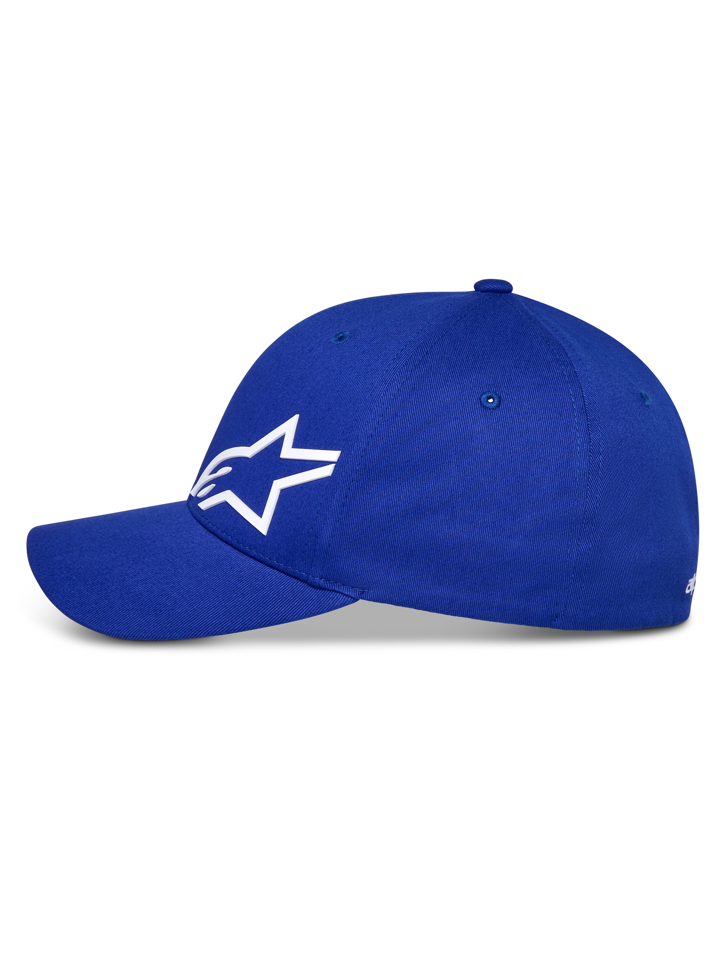 Alpinestars Corp Shift Multi Hat, Baseball Cap, Blue, featuring a white 3D Astars logo, curved bill and structured crown, casual motorsport headwear