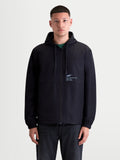 Alpinestars Speeder Resolve Windbreaker Jacket, Lightweight Hooded Sportswear for Men, Black, Windproof Textile Construction, features Mesh Lining and Adjustable Hood with 'One Goal. One Vision.' Chest Branding
