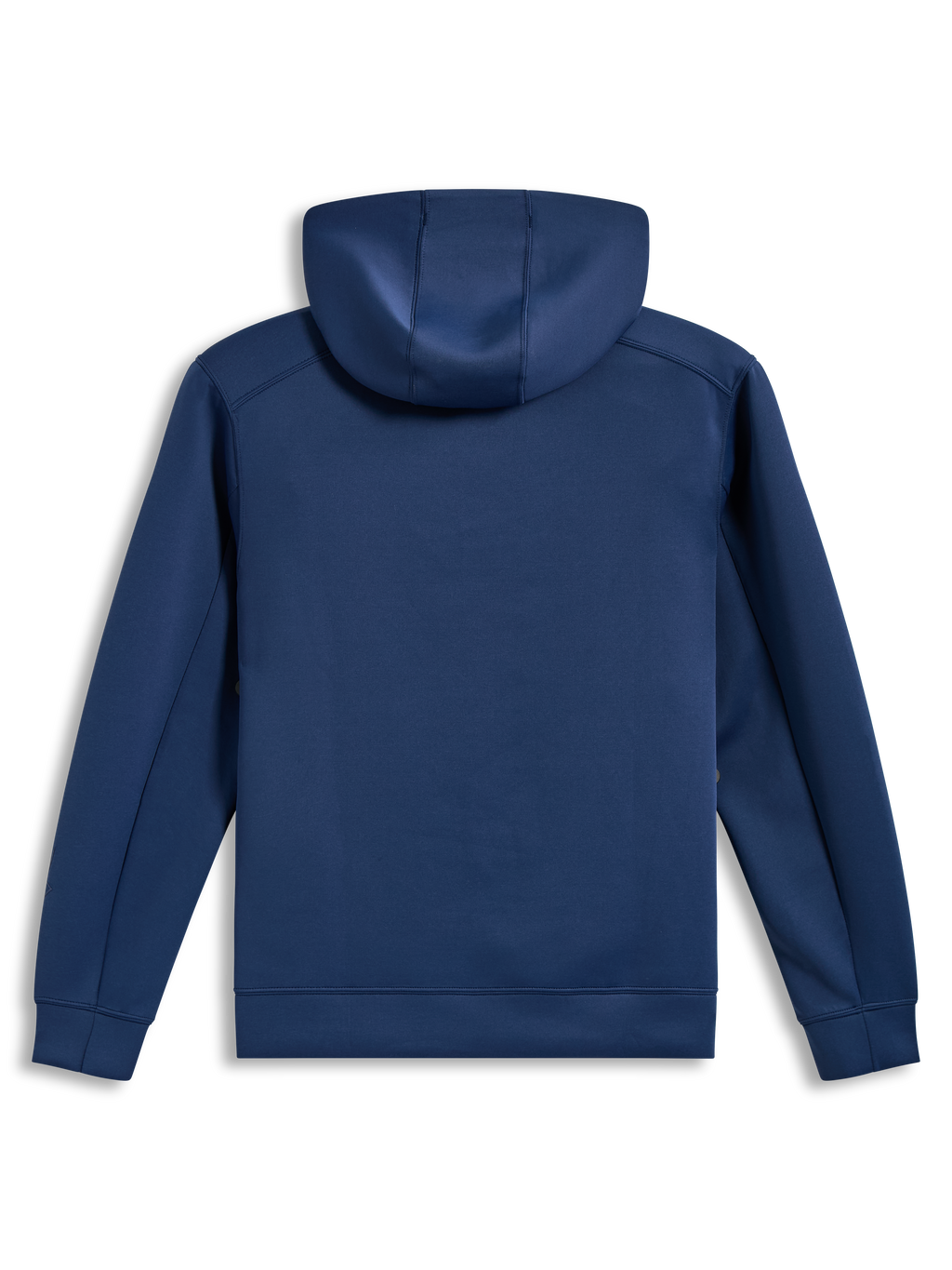 Alpinestars Datrix Hoodie, Steel Blue, Tri-blend Double Face Fleece, Back View featuring a Mesh-Lined Hood.