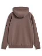 Alpinestars Camino Textured Oversized Hoodie, Sportswear Pullover, Taupe, Textured Knit Twill Fleece, Back View.