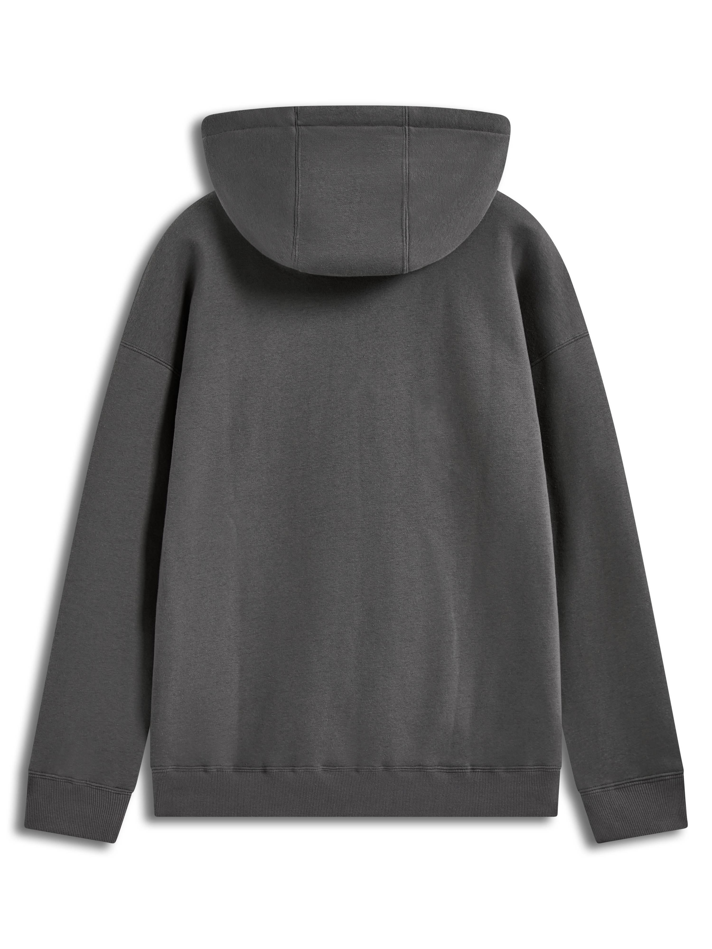 Alpinestars Prelude Oversized Hoodie, Sportswear Fleece Pullover, Charcoal Gray, rear view showing relaxed fit and hood.