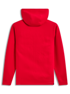 Alpinestars Race Wordmark Hoodie, Red Sportswear Pullover Fleece, Back View with Hood and Ribbed Cuffs