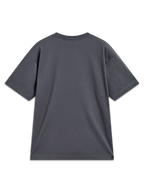 Alpinestars Chalk Oversized CSF Tee, gray relaxed-fit cotton-poly blend sportswear shirt shown from the rear.