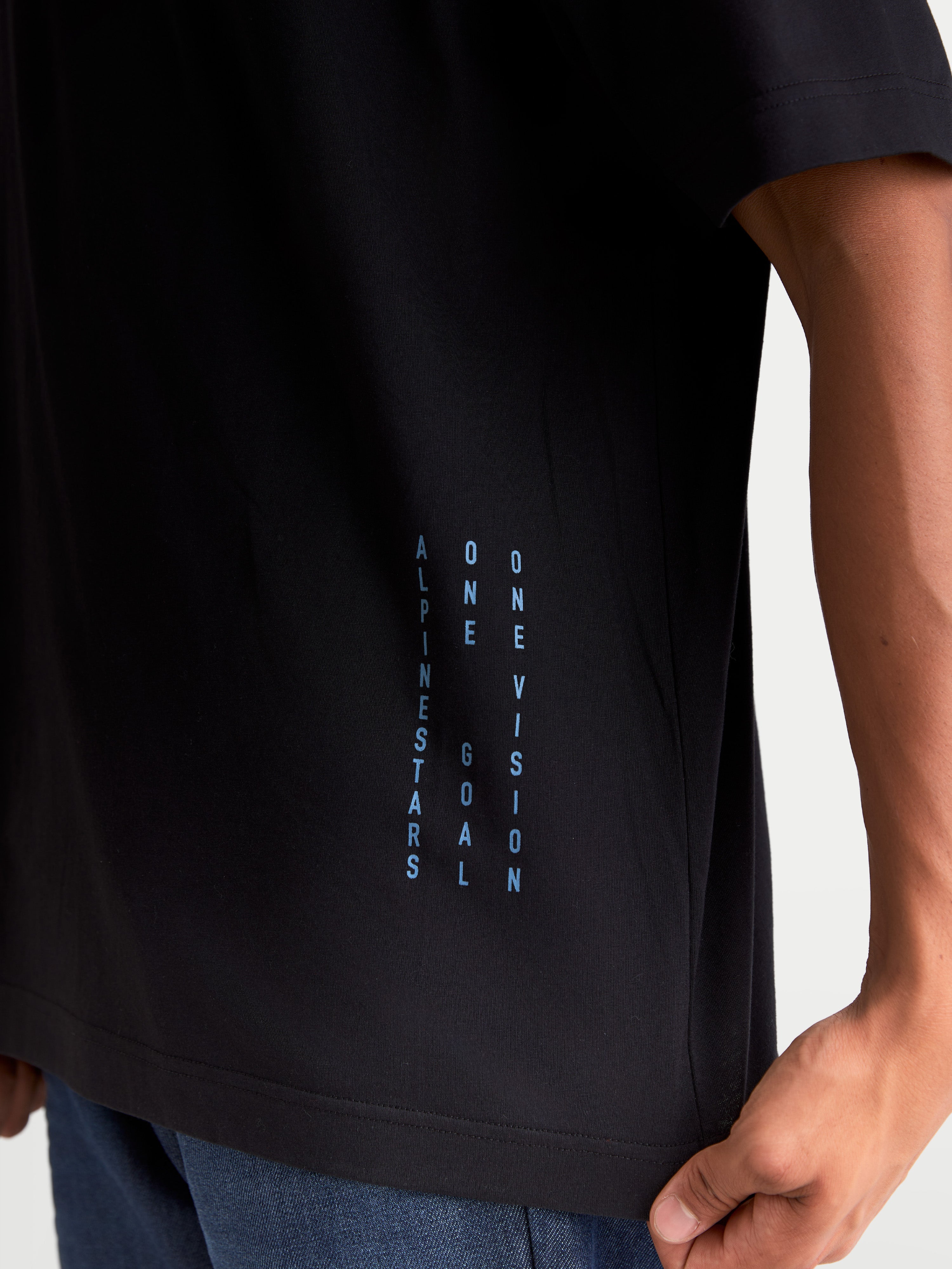 Chalk Oversized CSF - Black Tee | Alpinestars®