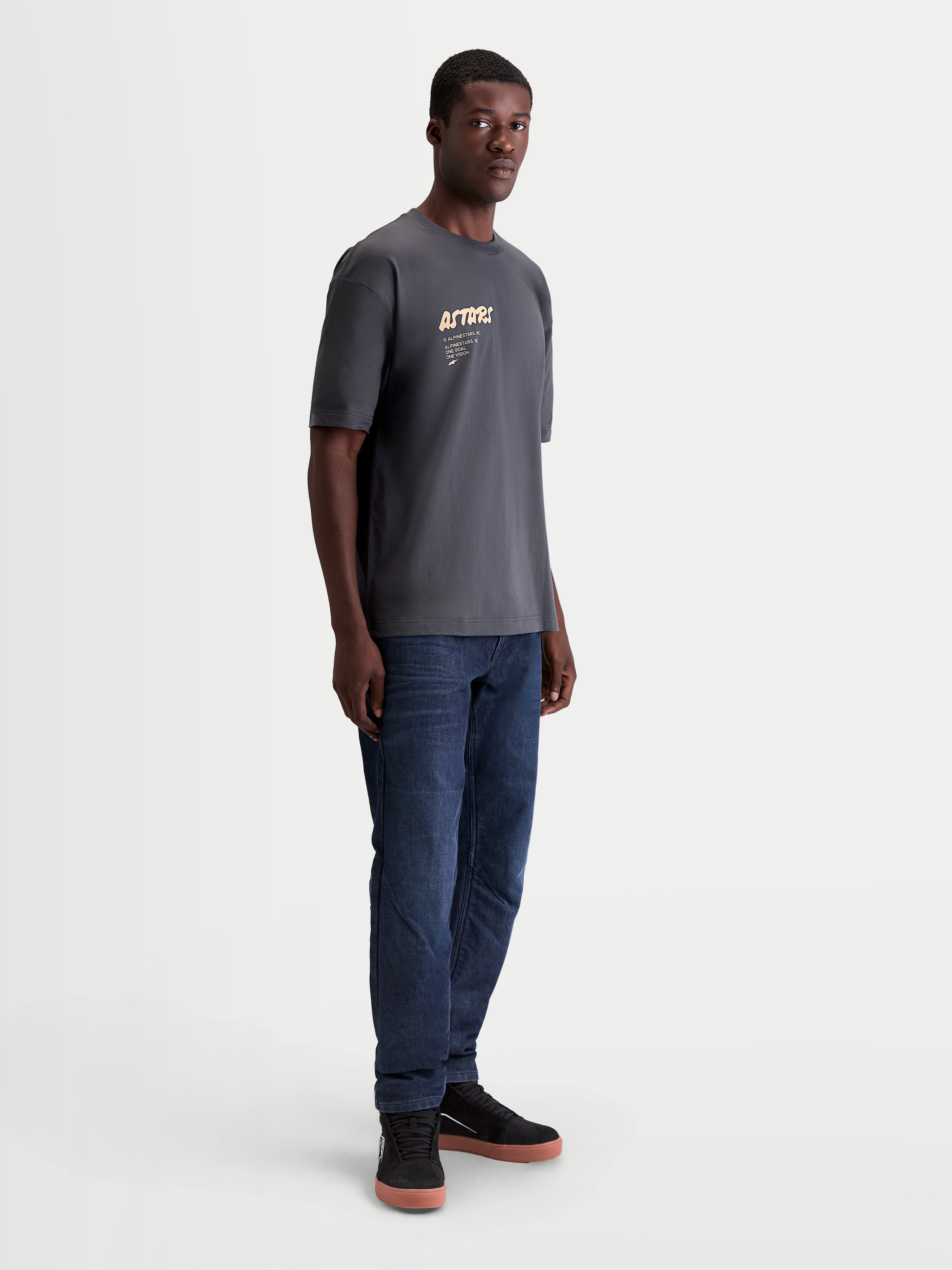 Chalk Oversized CSF - Gray Tee | Alpinestars®