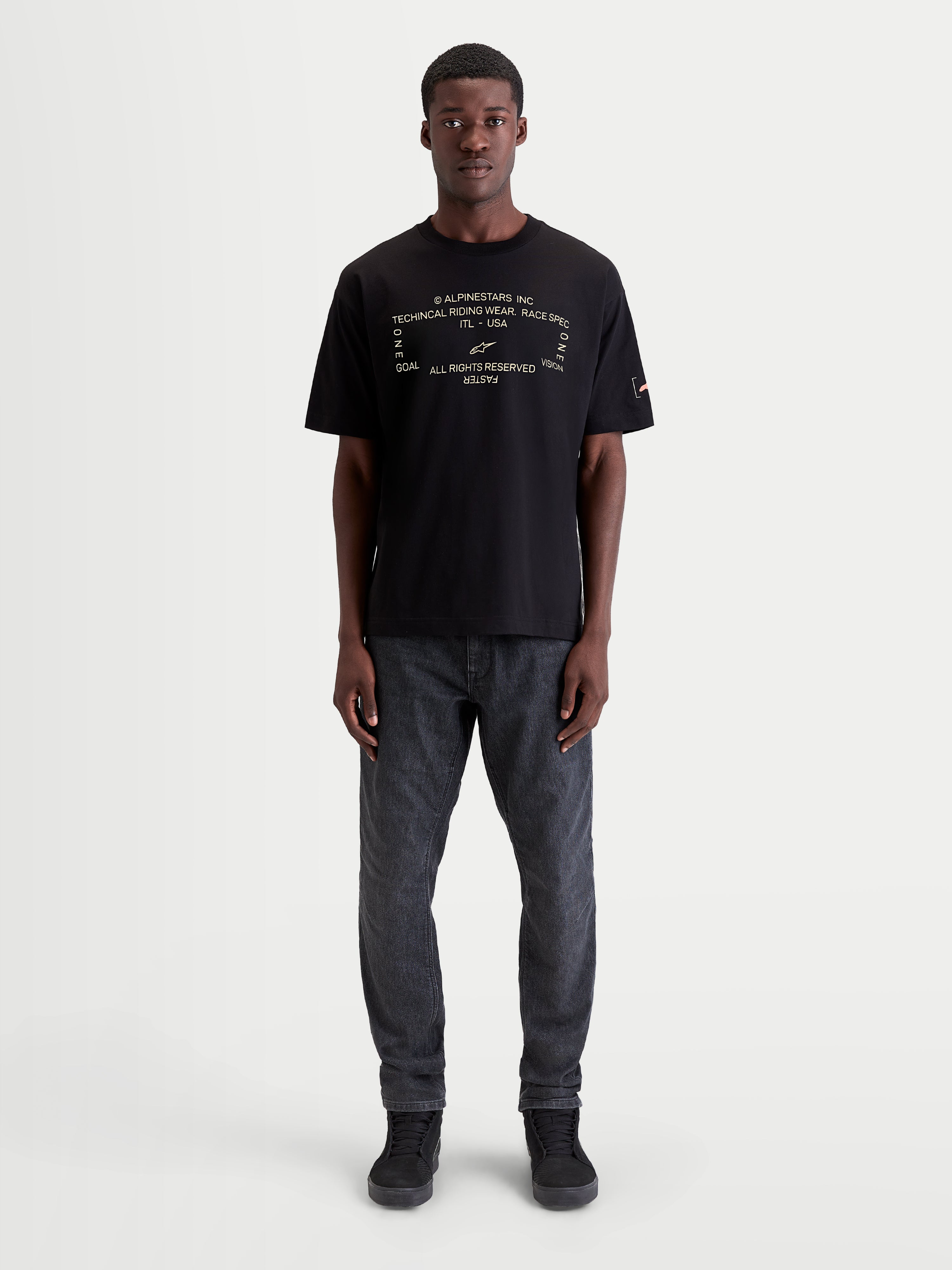 Infinity Oversized CSF - Black Tee | Alpinestars®