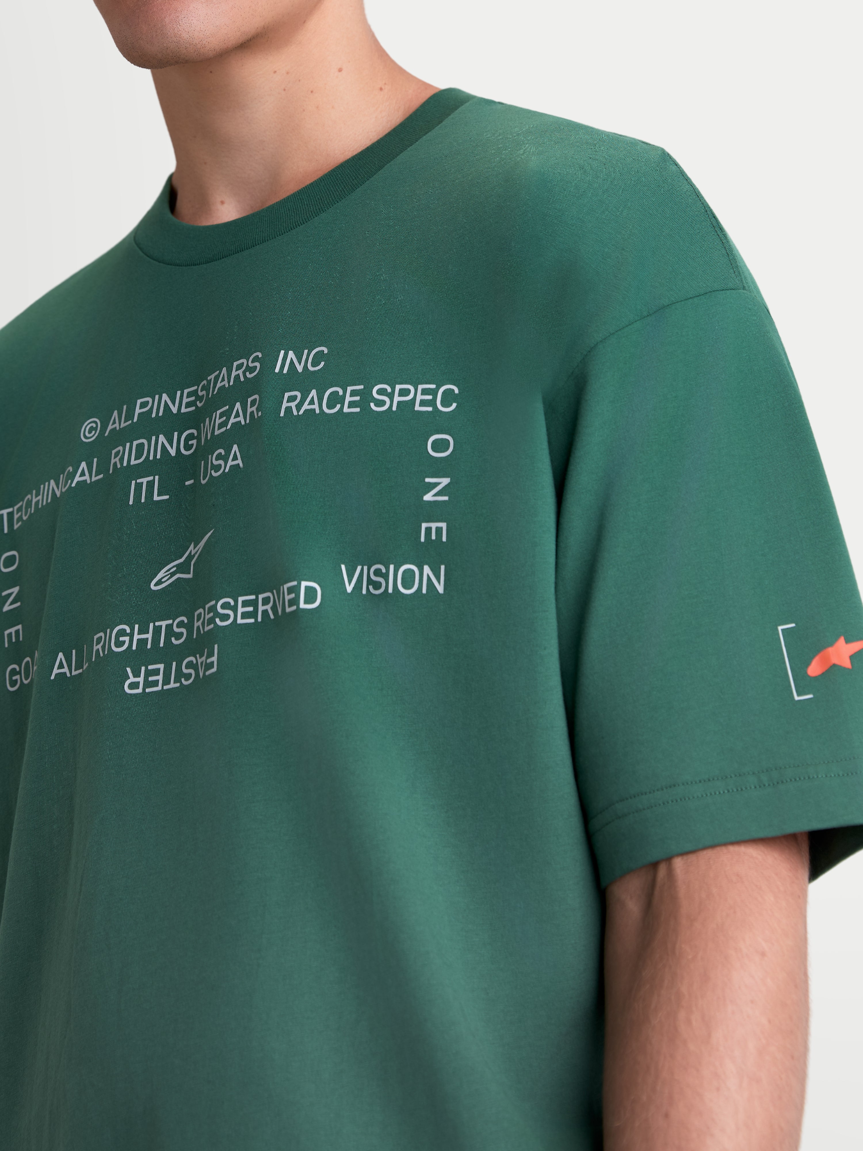 Infinity Oversized CSF - Green Tee | Alpinestars®