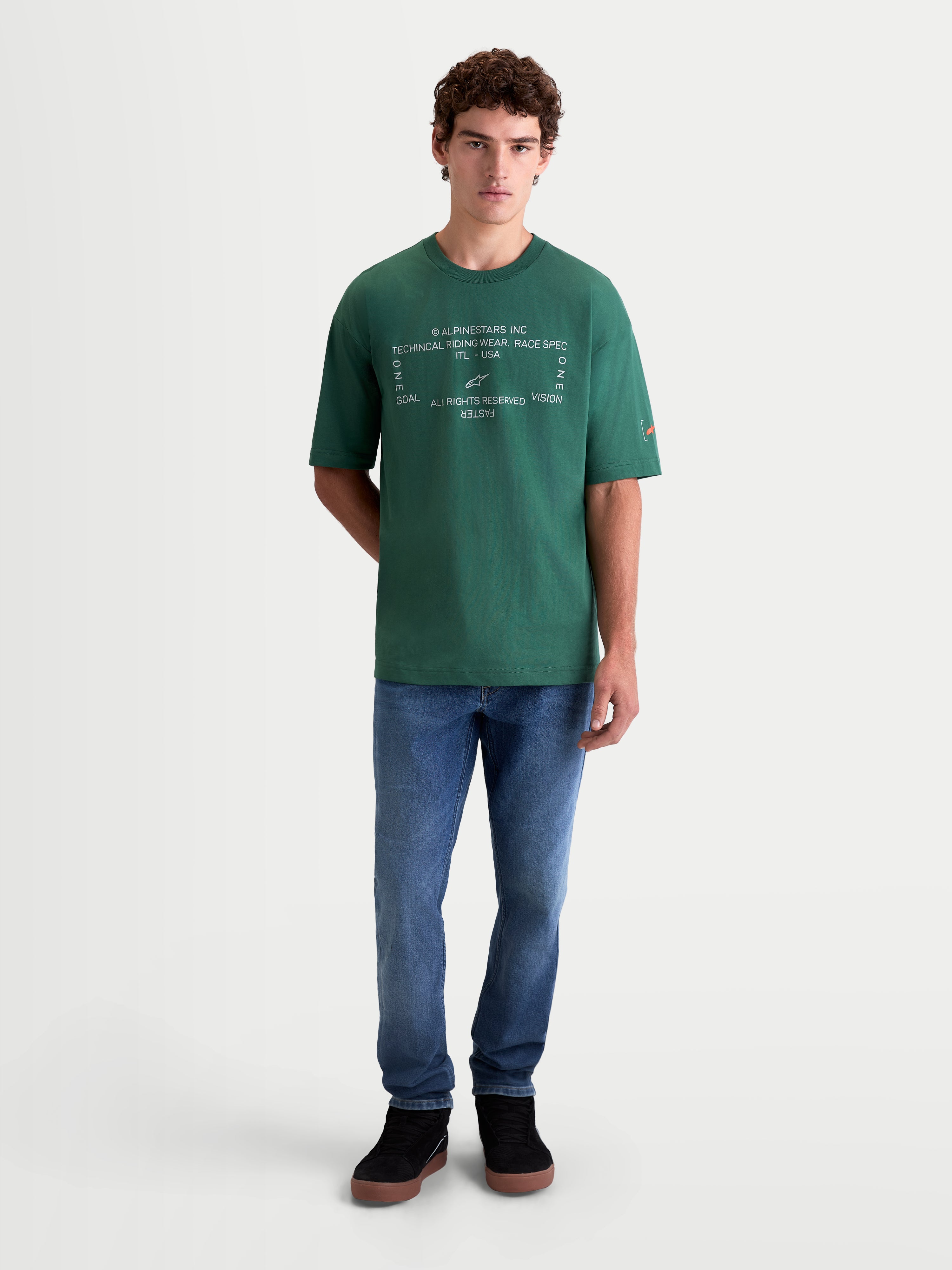 Infinity Oversized CSF - Green Tee | Alpinestars®