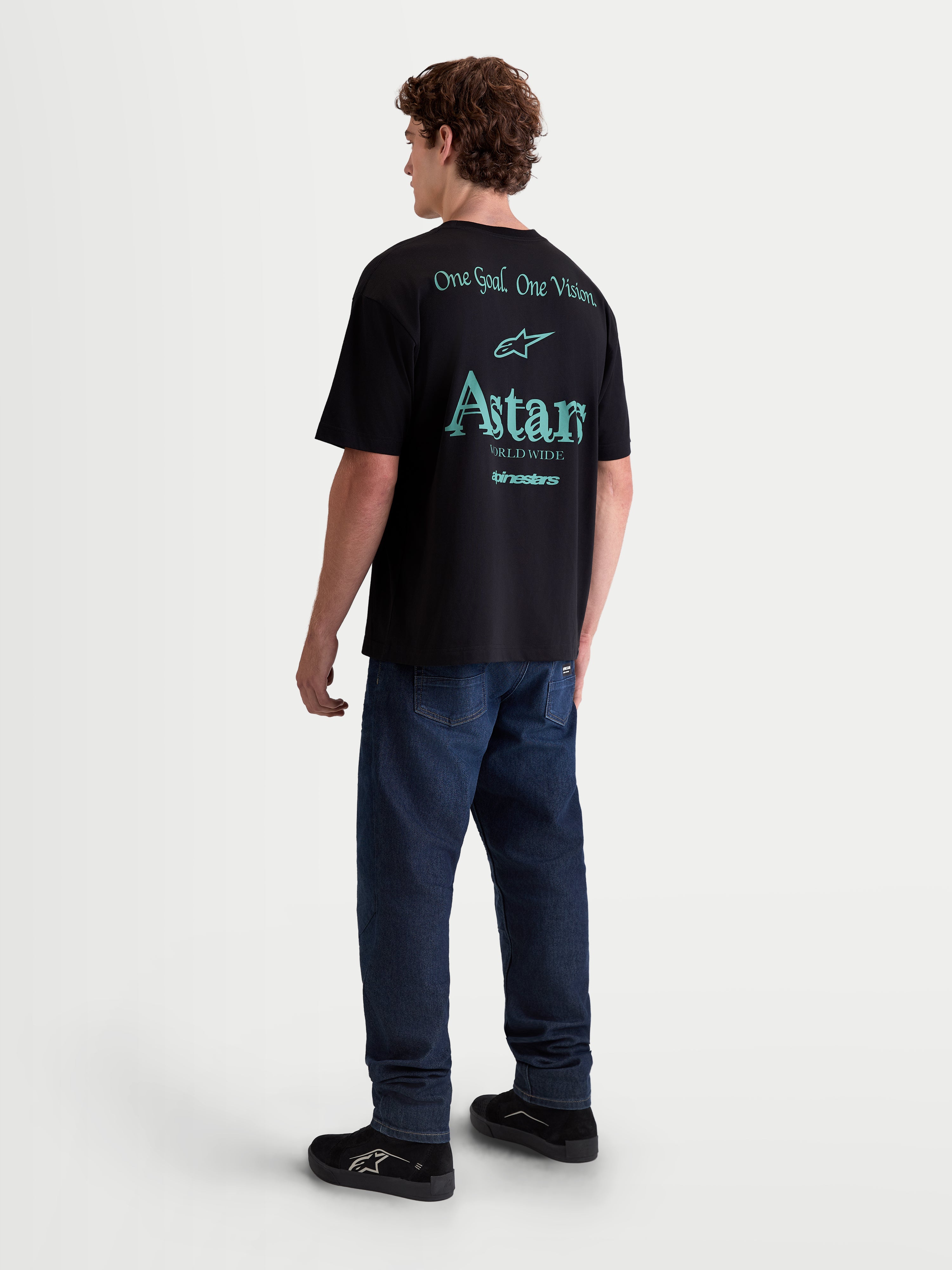 Post Oversized CSF - Black Tee | Alpinestars®