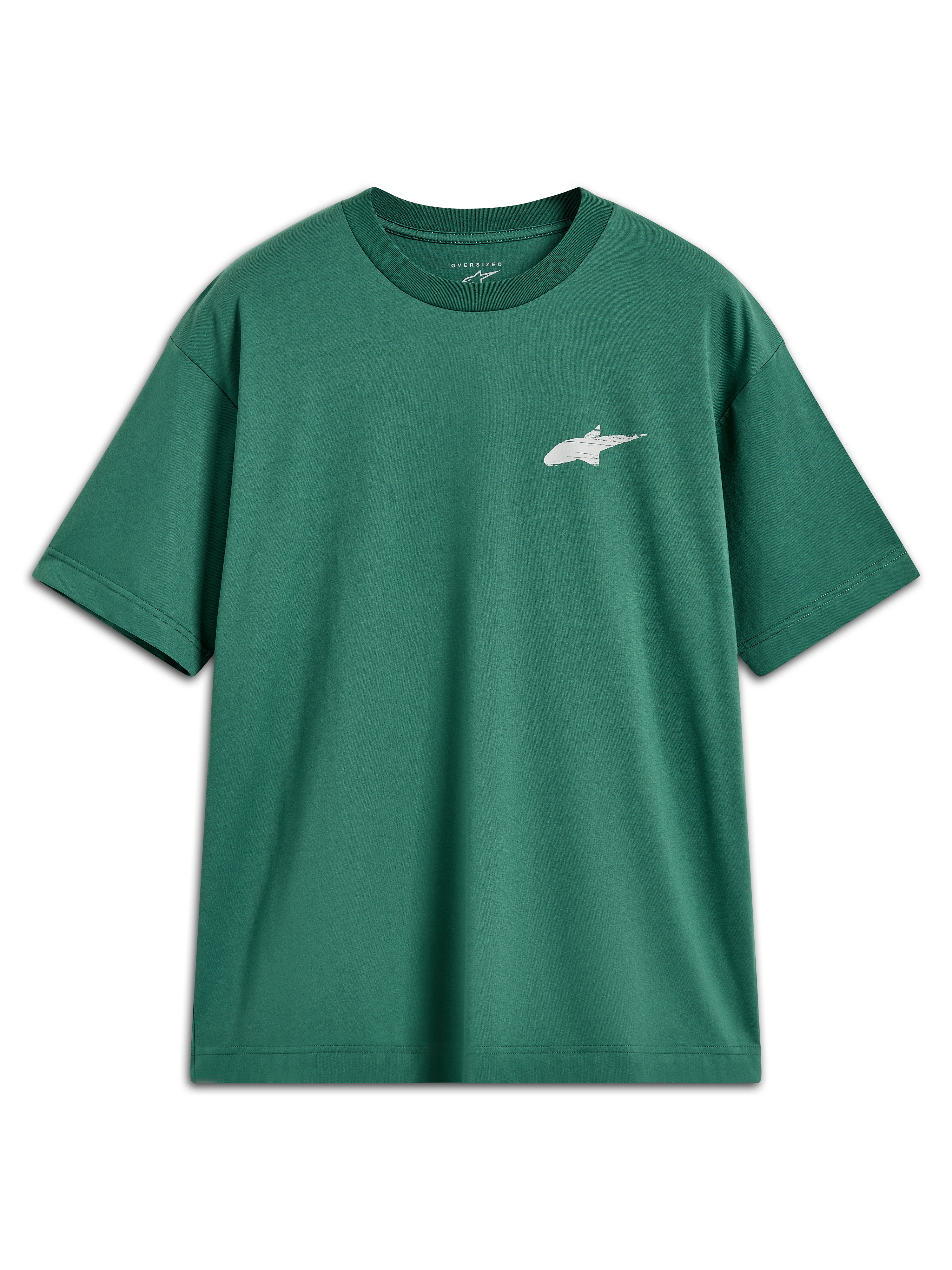 Checkback Oversized CSF - Green Tee | Alpinestars®