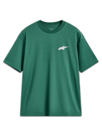 Alpinestars Checkback Oversized CSF Tee, short sleeve green sportswear t-shirt with a white Astars logo.
