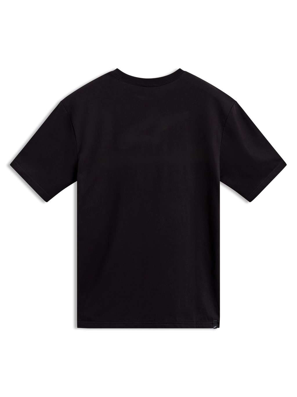 Alpinestars Singular CSF Tee, black short-sleeve sportswear t-shirt, back view, premium cotton blend.