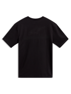 Alpinestars Singular CSF Tee, black short-sleeve sportswear t-shirt, back view, premium cotton blend.