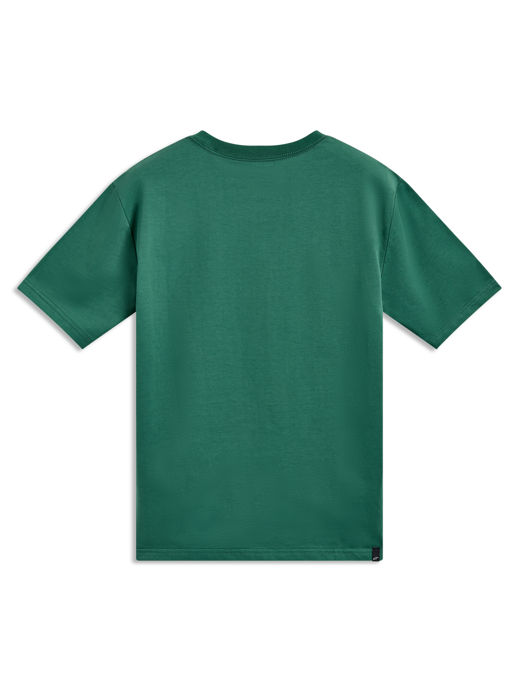 Alpinestars Singular CSF Short Sleeve Tee, casual green sportswear top, back view, soft textile construction.