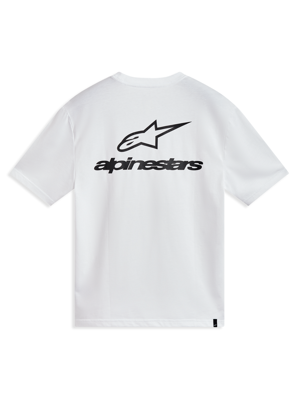 Alpinestars Combo Back CSF Short Sleeve Tee in White and Black, featuring a large Astars logo graphic on the back.