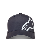 Alpinestars Maze Hat, Dark Grey Sportswear Baseball Cap, featuring a curved bill and large white textured Astars logo.