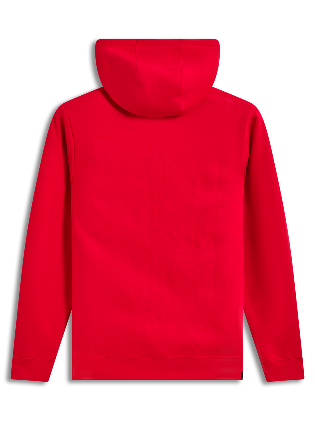 Alpinestars Ageless Zip V3 Hoodie, red fleece sportswear with hood shown from the back.