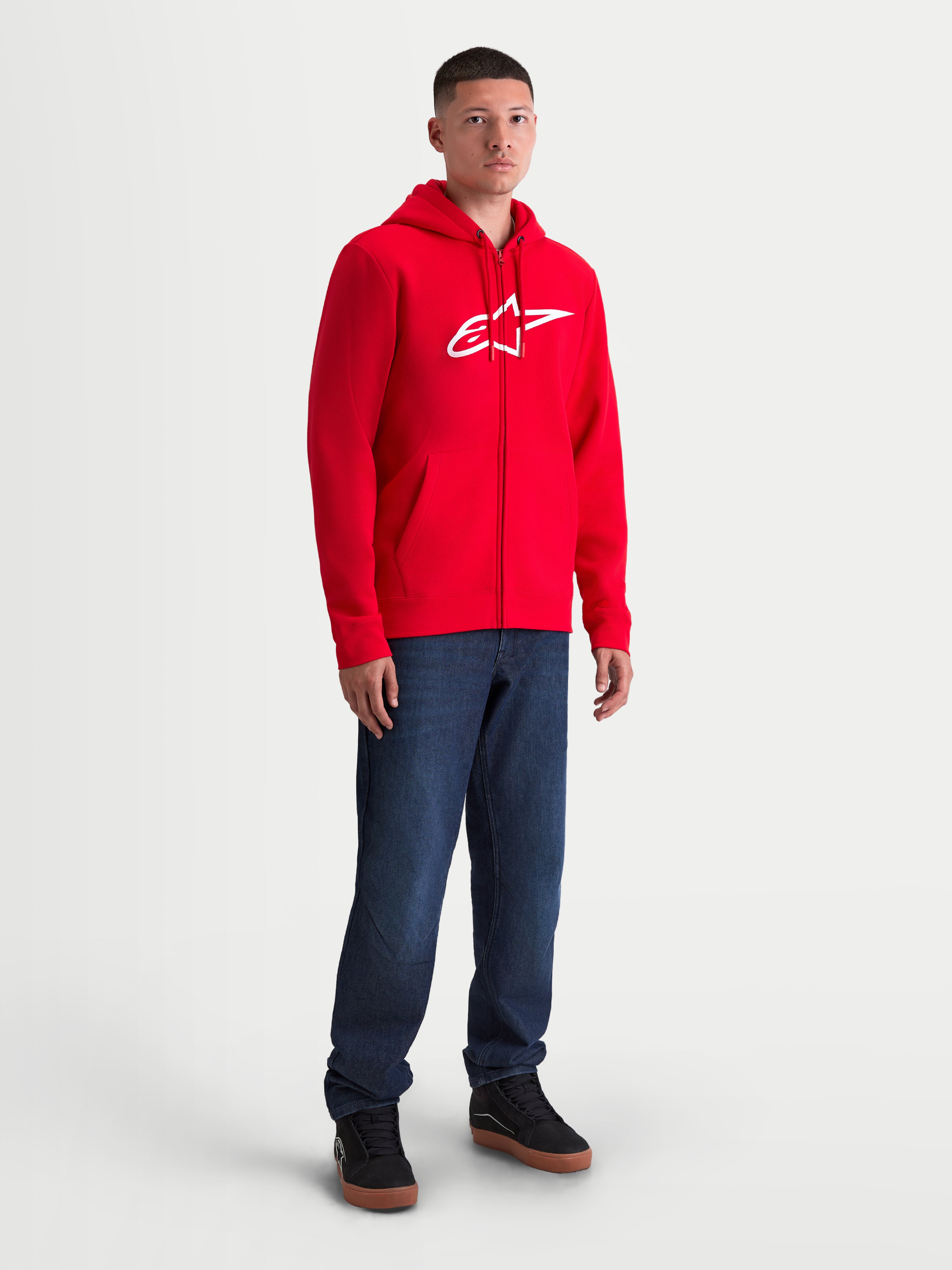 Ageless Zip V3 - Red Hoodie | Alpinestars®