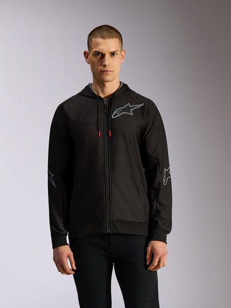 Sessions V3 - Black Sportswear Hoodie | Alpinestars®