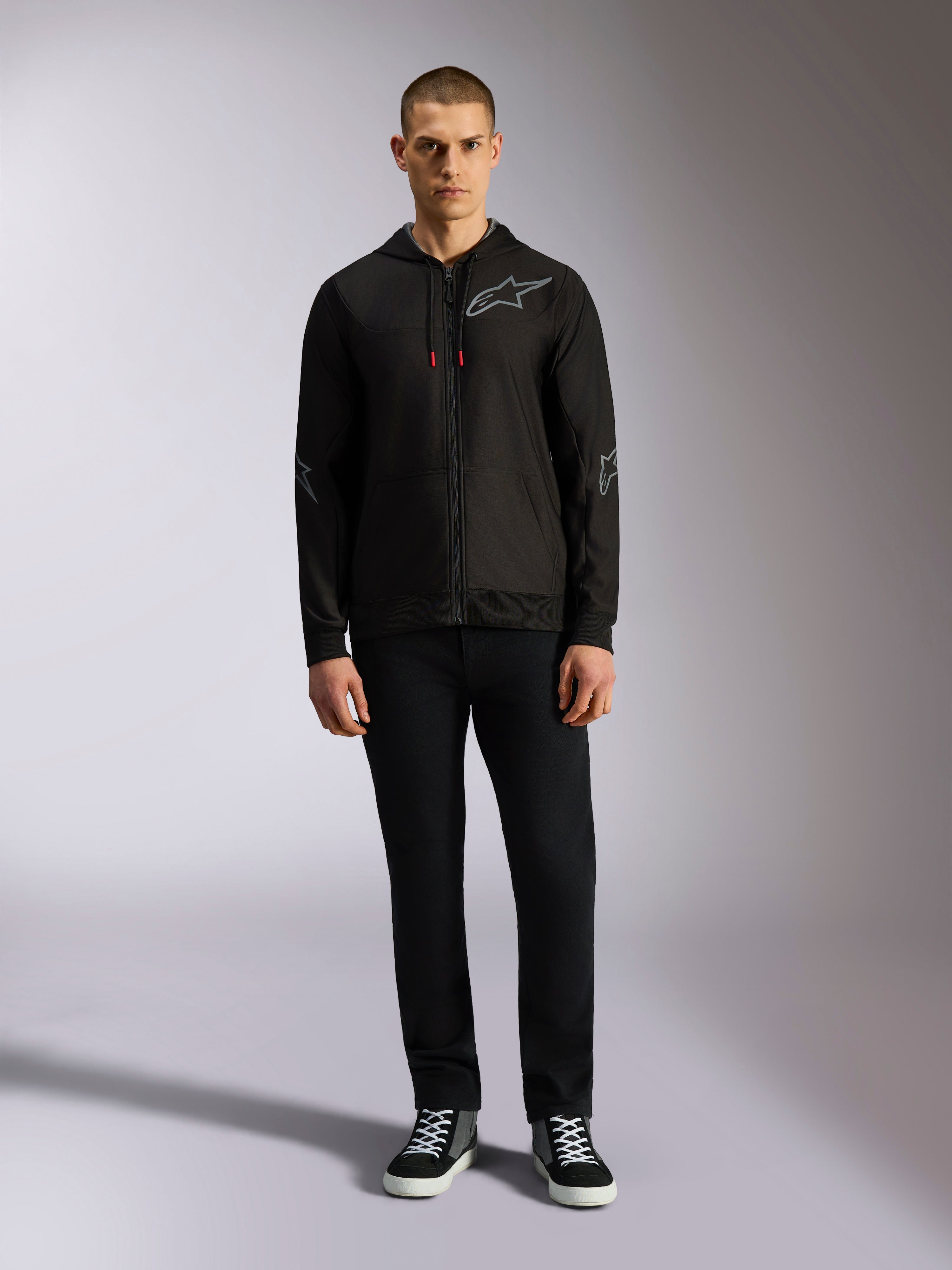 Sessions V3 - Black Sportswear Hoodie | Alpinestars®