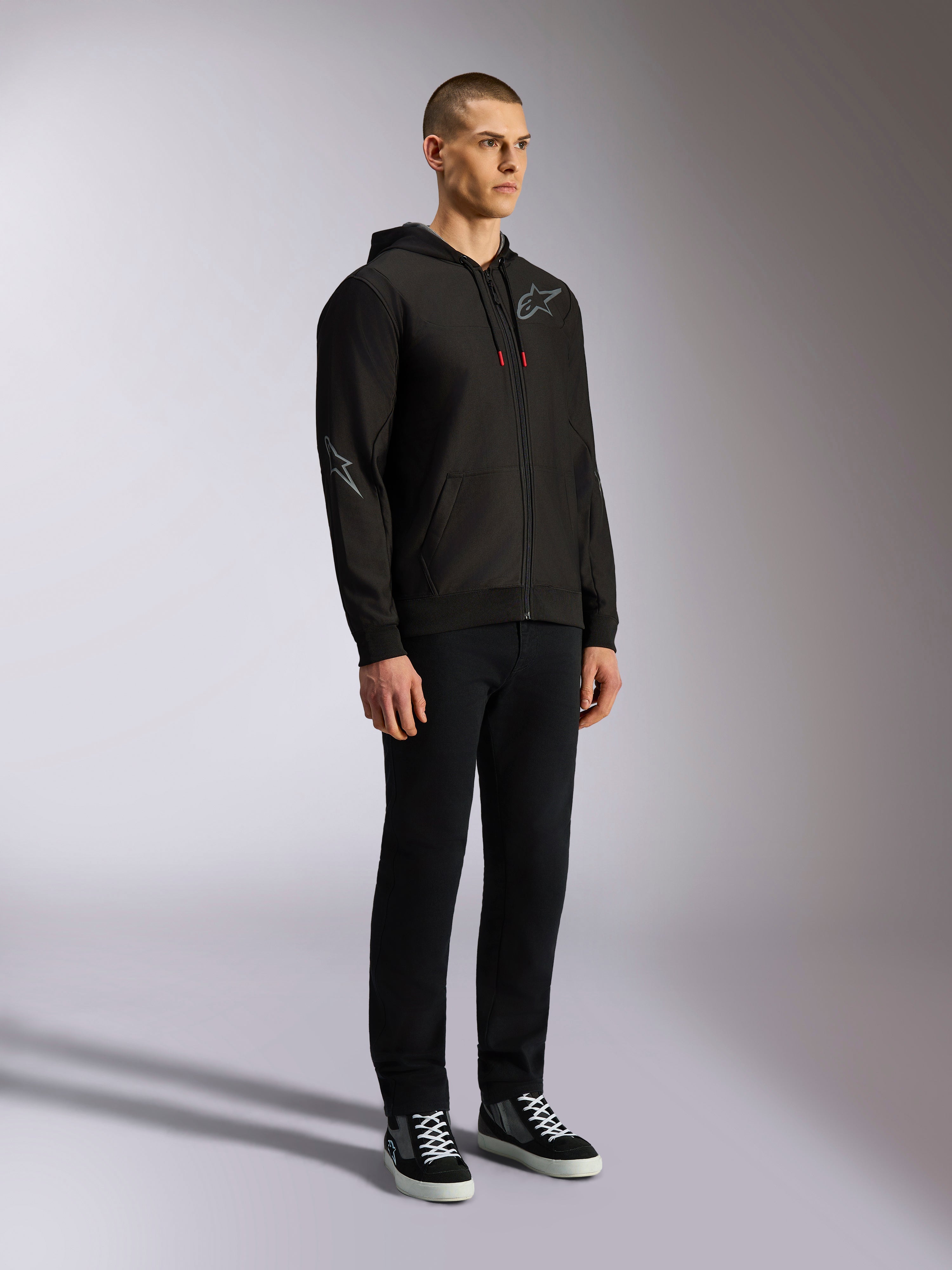 Sessions V3 - Black Sportswear Hoodie | Alpinestars®