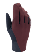Alpinestars Stella A-Dura Thermal Gloves, Women's MTB Cycling Gloves, Dark Burgundy and Navy Blue, featuring a low-profile design, neoprene cuff, and white logo on the side, designed for cold weather riding