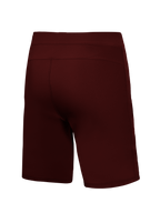 Alpinestars A-Dura Ride Shorts in Bordeaux, rear view highlighting the minimalist design and durable MTB stretch material.
