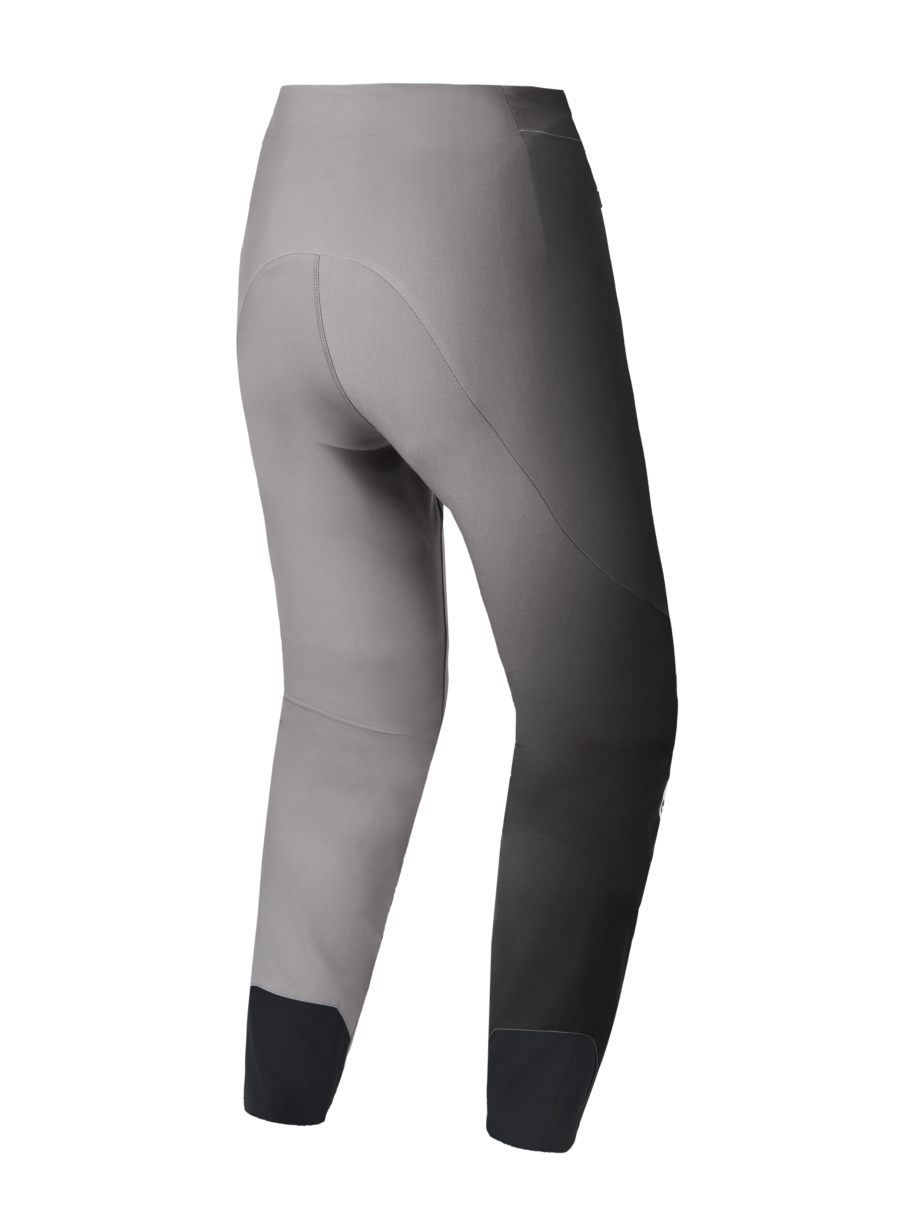 A-Supra Elite MTB Pants in Faded Gray, rear view showing the performance racing fit and flexible 4-way stretch fabric.