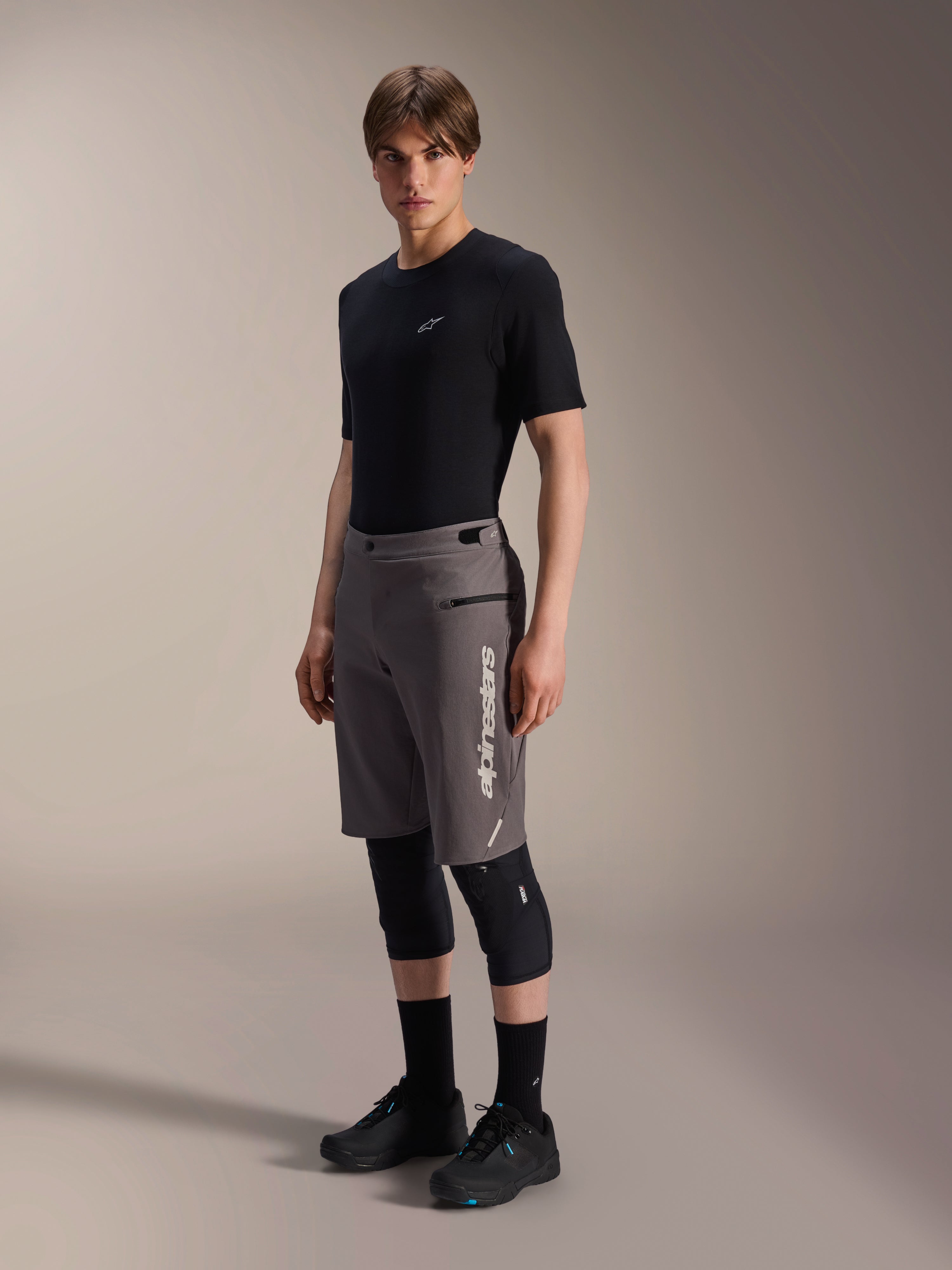 A-Dura Elite - Gray Cycling Shorts | Alpinestars®