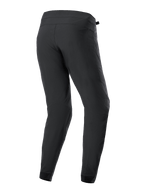Alpinestars A-Dura Pants, Black Cycling Pants, rear view, featuring tapered legs and elasticated cuffs, durable 2-way stretch textile for mountain biking