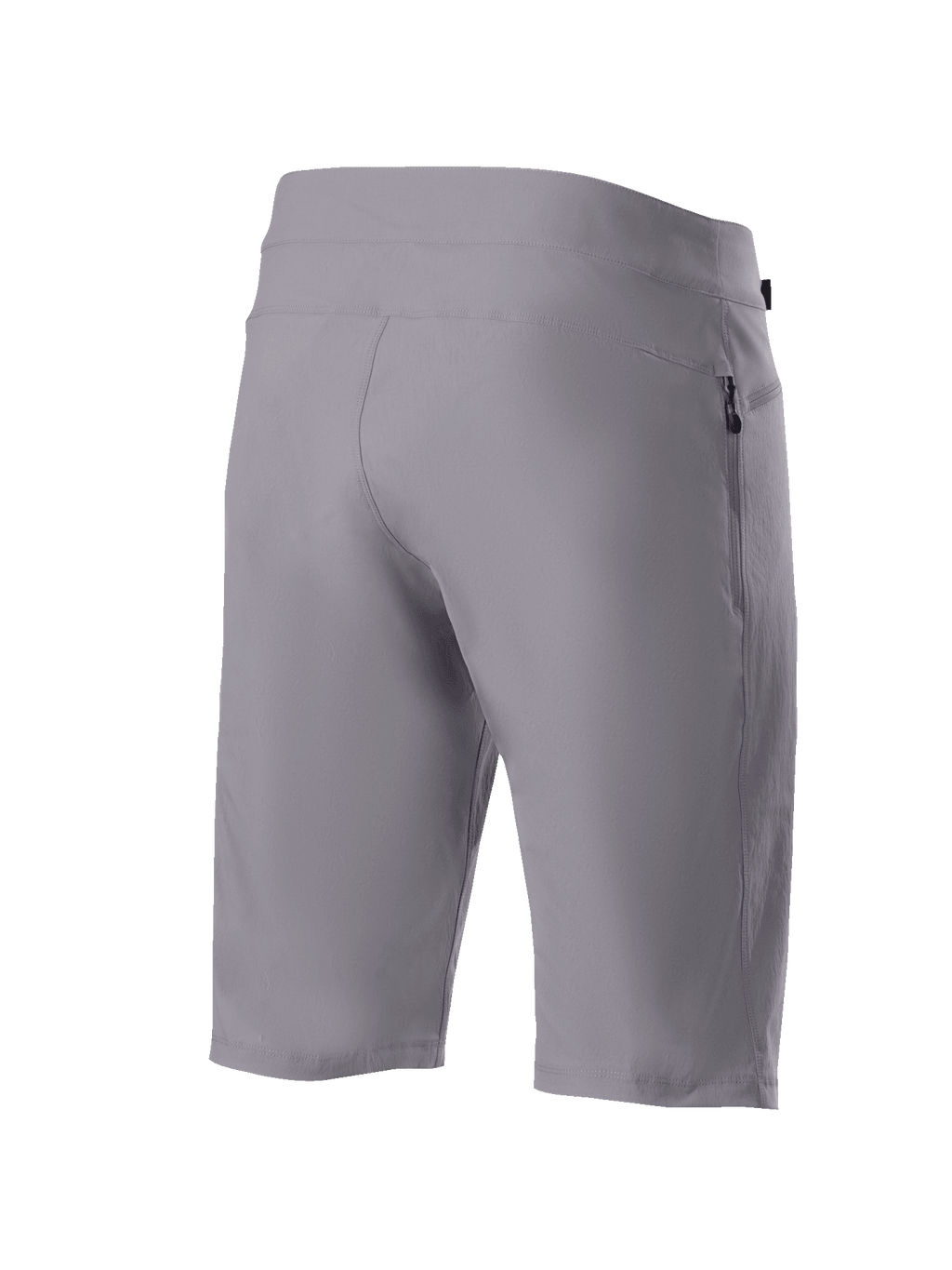 Alpinestars A-Dura Shorts, Mountain Bike Shorts, Dark Gray, rear three-quarter view showing durable two-way stretch fabric and side zippered pocket, technical cycling apparel