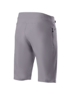 Alpinestars A-Dura Liner Shorts, Dark Gray mountain bike shorts, rear view featuring durable 2-way stretch textile and a vertical zippered side pocket, functional MTB cycling apparel.
