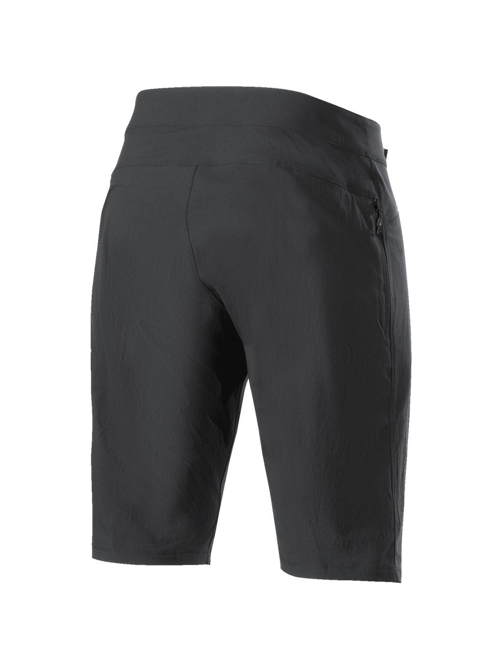 Alpinestars Women Stella A-Dura Shorts, Mountain Bike Shorts, Black, rear view showing durable 2-way stretch fabric and athletic construction, high-performance apparel for MTB and trail riding