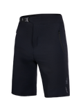 Black Youth A-Dura Ride Shorts with ratchet waist closure and zippered pockets for mountain bike durability.