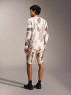 A-Dura Ride LS Jersey and matching Shorts in Sand Camo, technical mountain bike gear with a textured camouflage pattern.