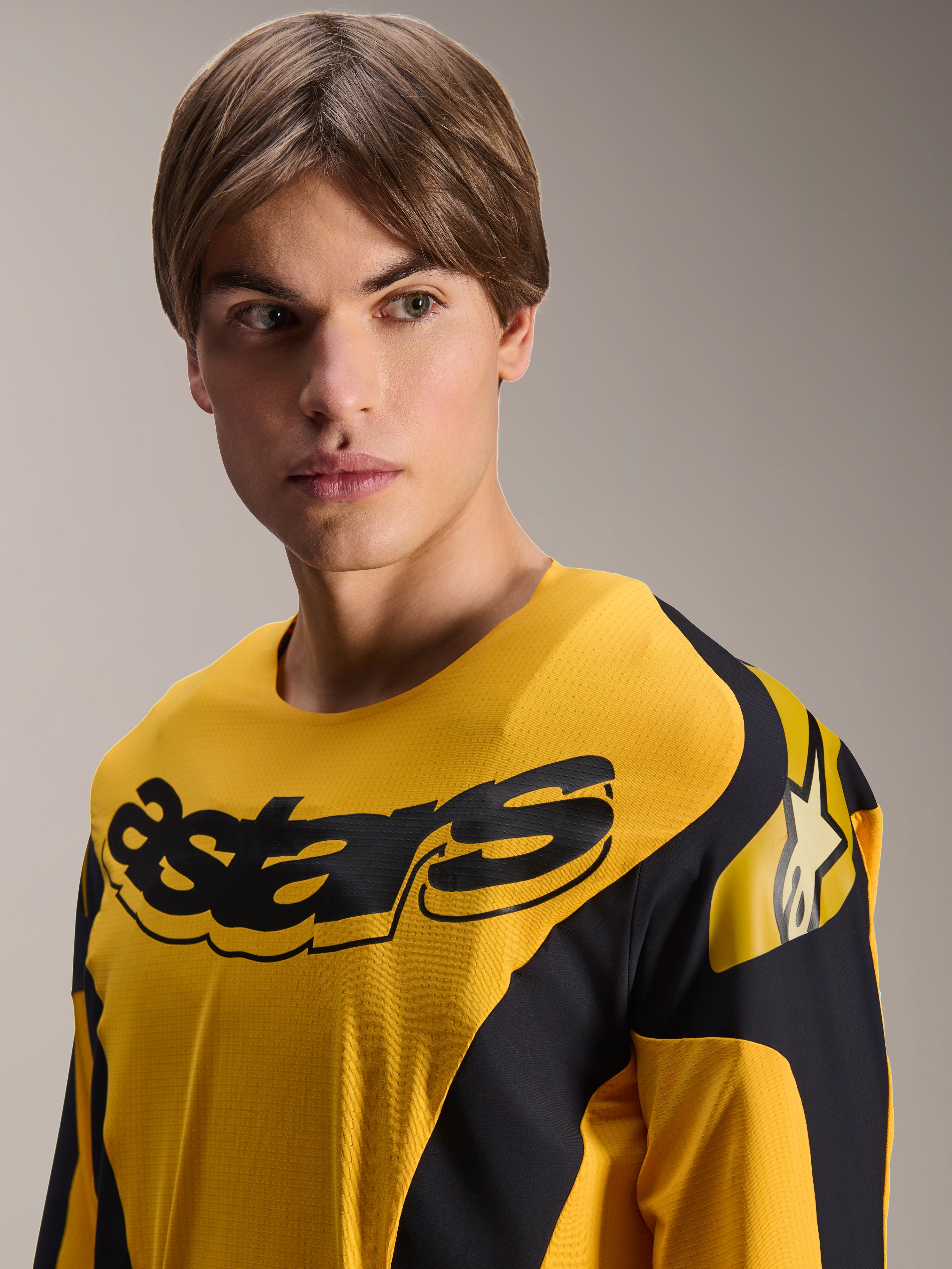 A-Supra Melt Gold - Yellow Cycling Jersey | Alpinestars®