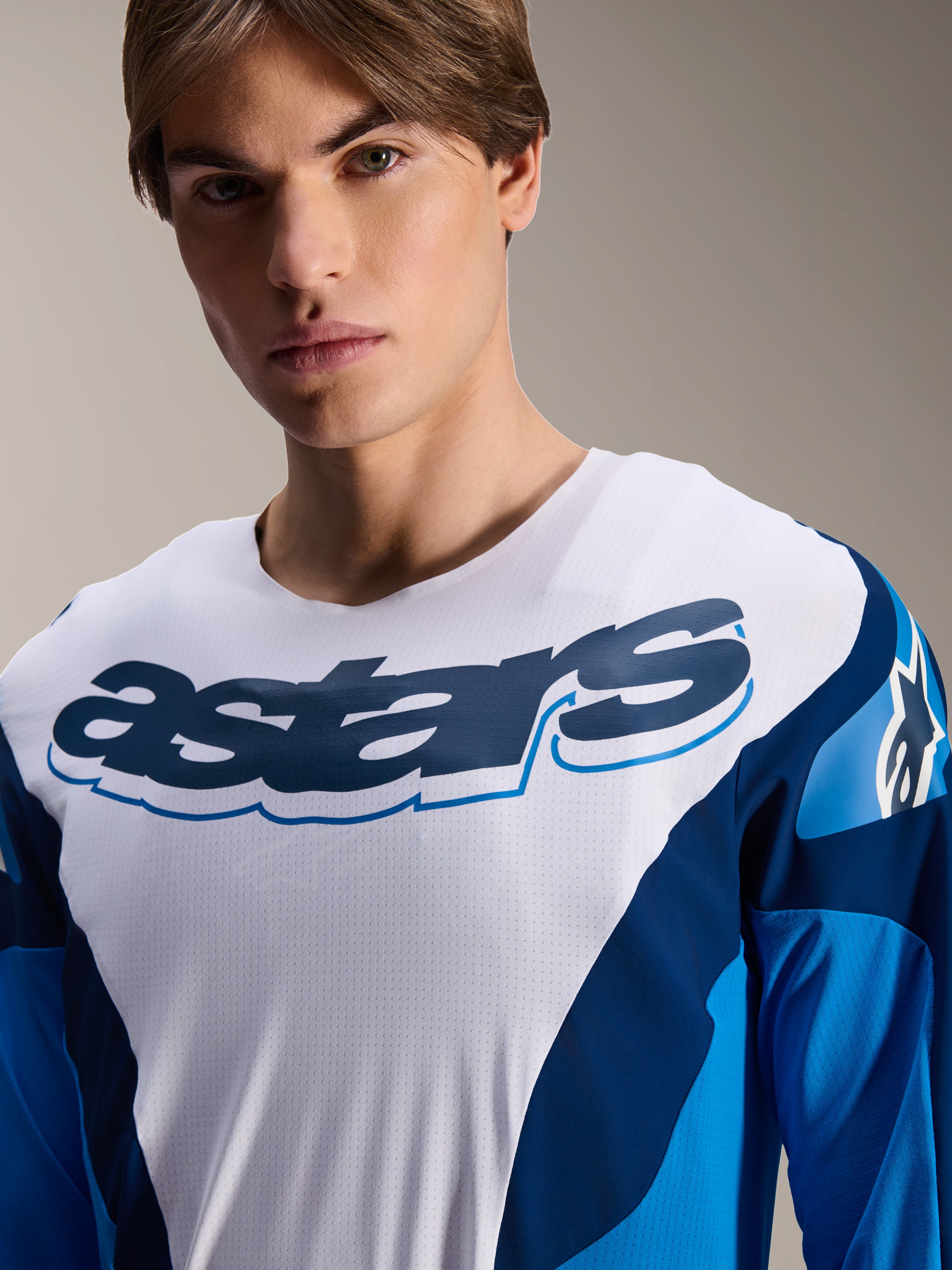 A-Supra Melt - Blue Cycling Jersey | Alpinestars®