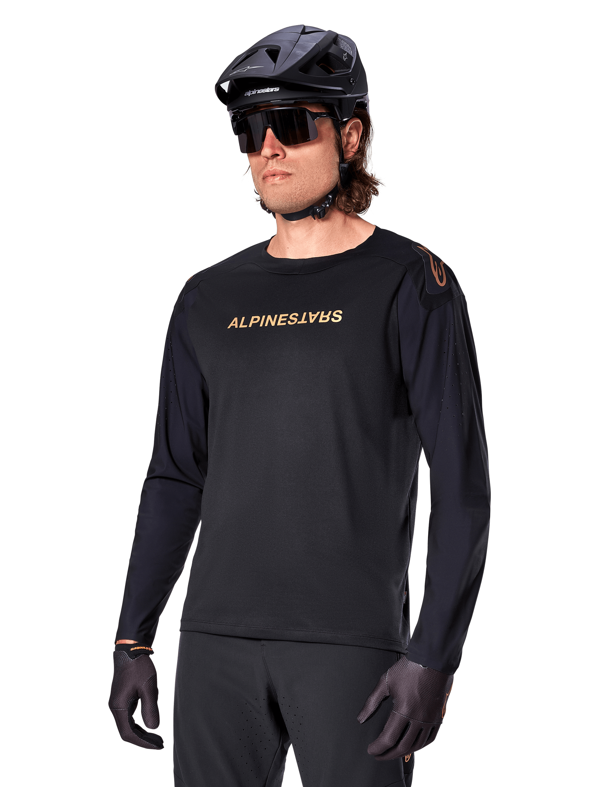 A-Aria Polartec Switch Jersey Long Sleeve BLACK MTB Jerseys