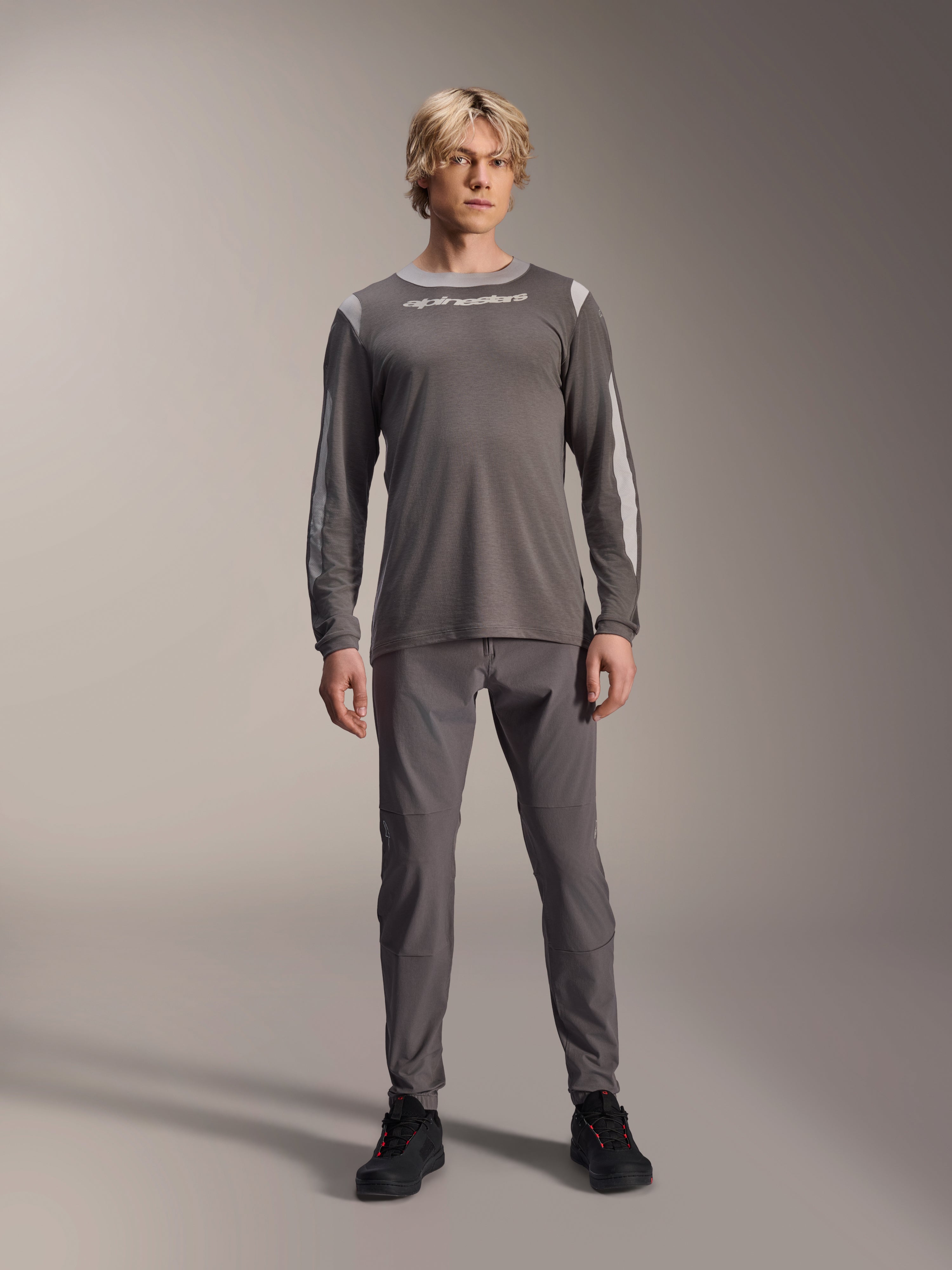 A-Dura Dri Wool - Gray Cycling Jersey | Alpinestars®