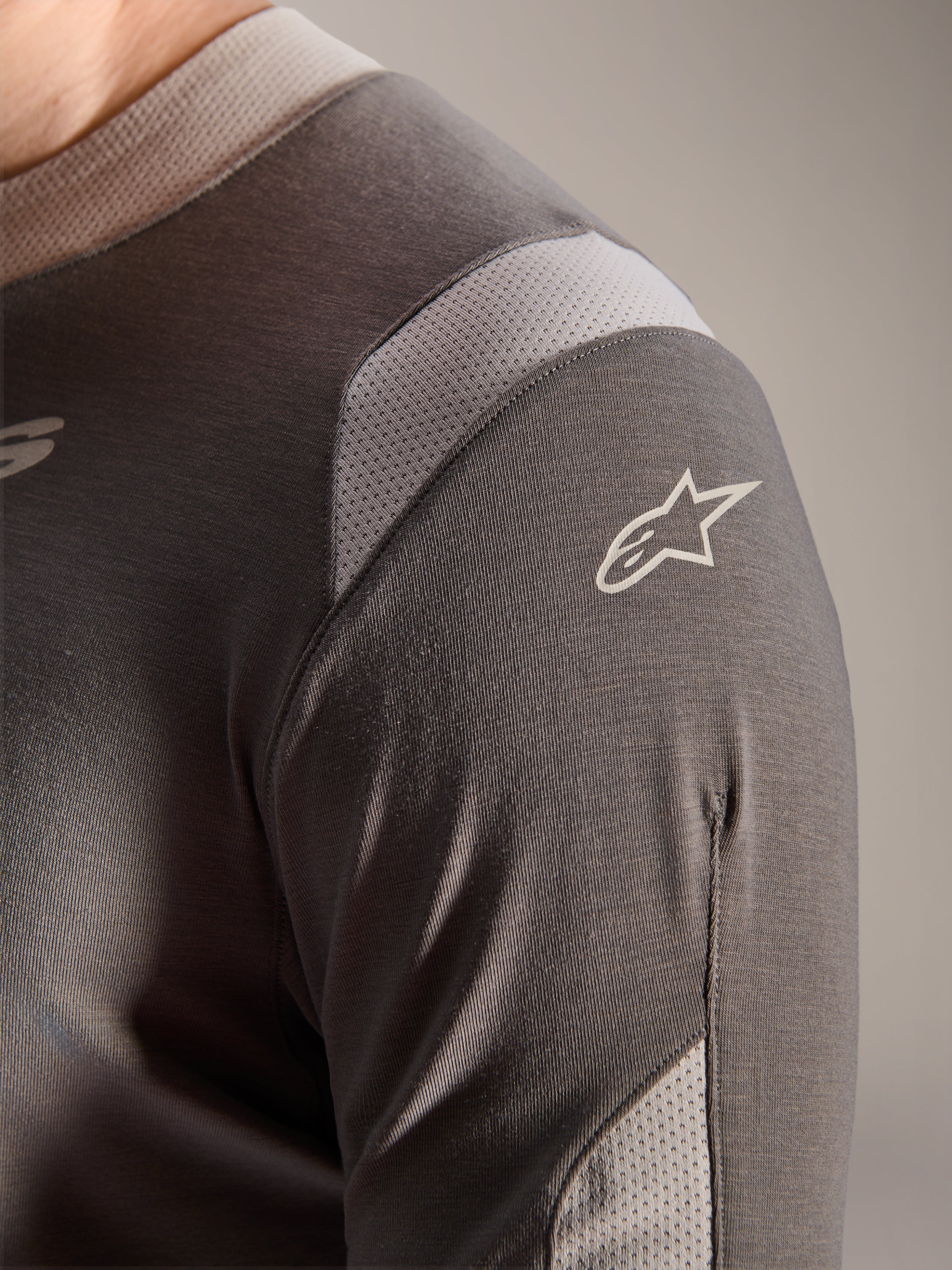 A-Dura Dri Wool - Gray Cycling Jersey | Alpinestars®