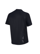 Women's Stella A-Dura Ride Jersey in black, rear view of short-sleeve MTB jersey featuring a white Astars logo.