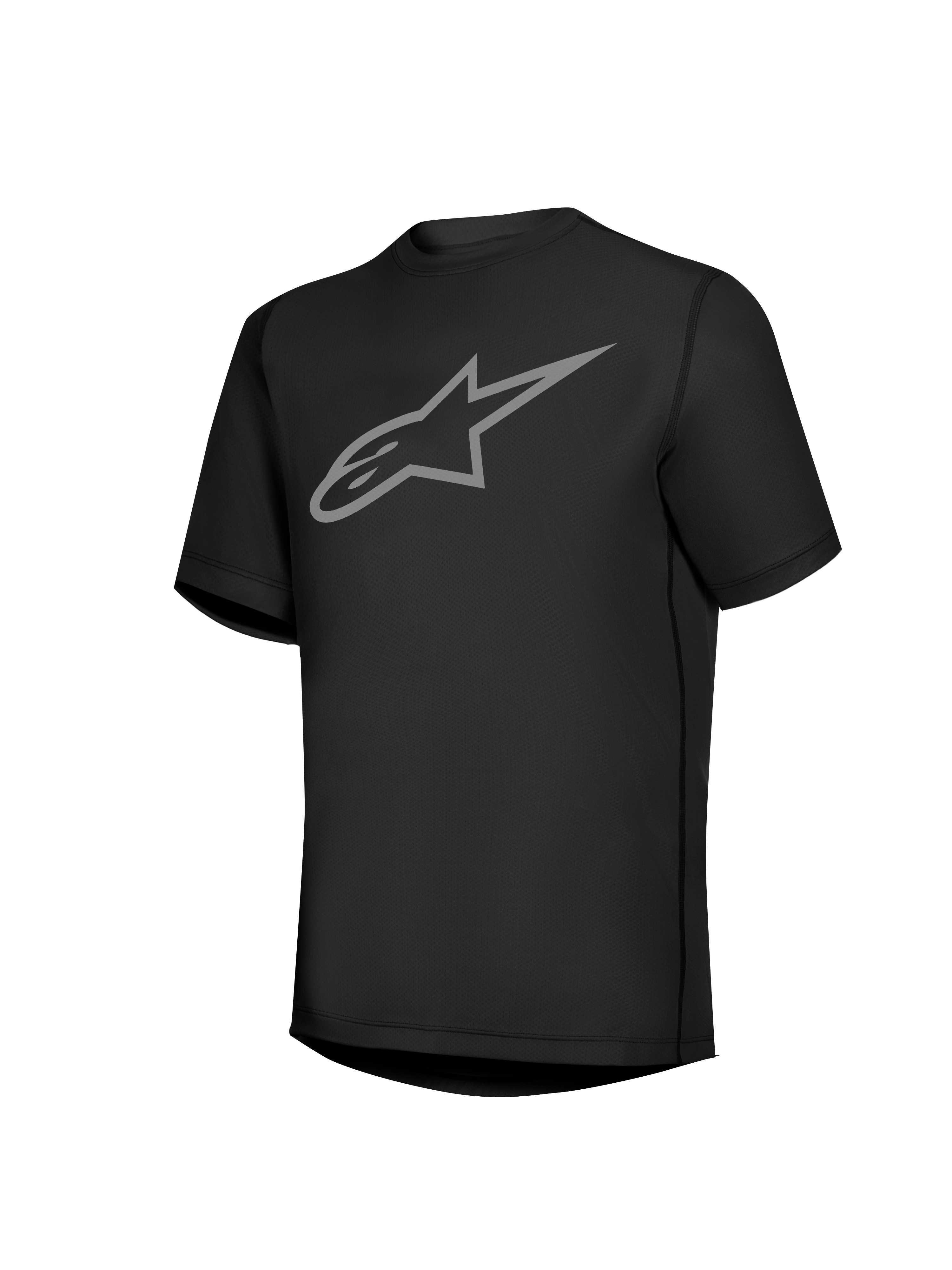 Black Stella A-Dura Ride Short Sleeve Jersey featuring a grey Astars chest logo, performance women's MTB cycling gear.