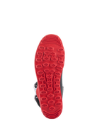 Alpinestars Tech-T Boots, Bright Red Black White, proprietary bright red textured rubber sole designed for trials riding grip and footpeg sensitivity