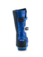 Alpinestars Tech-T Boots, Men's Trials Motorcycle Boots, Blue and Black, leather construction with rear flex zones.
